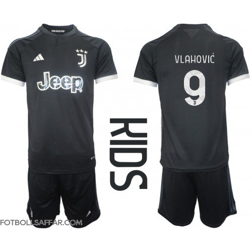 Juventus Dusan Vlahovic #9 Tredje Dräkt Barn 2023-24 Kortärmad (+ Korta byxor)
